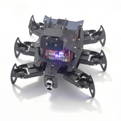 Adeept Ultimate RaspClaws Hexapod Spider Robot Kit for Raspberry Pi 5/4B/3B/3B+(Board Not Included), Color Tracking, OLED Display, Video Transmission